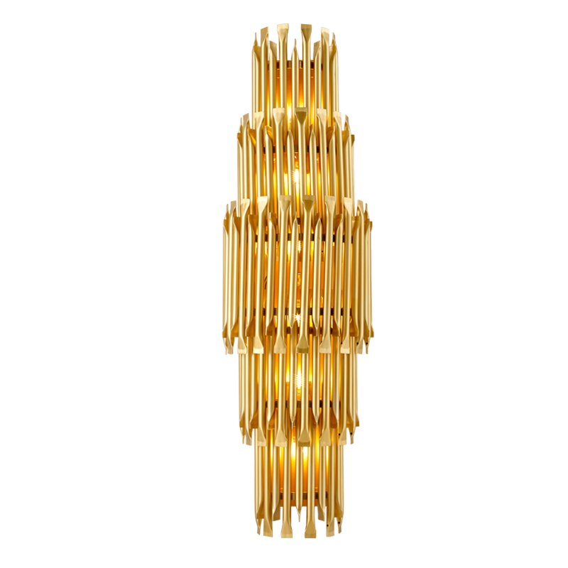 Бра MATHENY V WALL LAMP by DELIGHTFULL Gold Глянцевое золото матовое золото Бра MATHENY V WALL LAMP by DELIGHTFULL Gold Глянцевое золото матовое золото в Костроме | Loft Concept