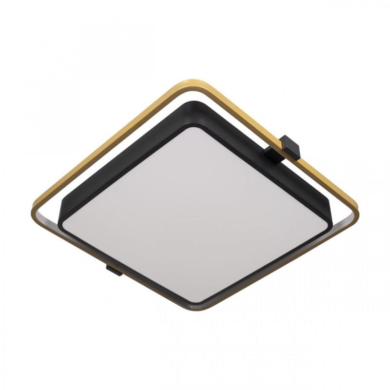 Потолочный светильник Gold Square Saturn Черный Золотой Потолочный светильник Gold Square Saturn Черный Золотой в Костроме | Loft Concept