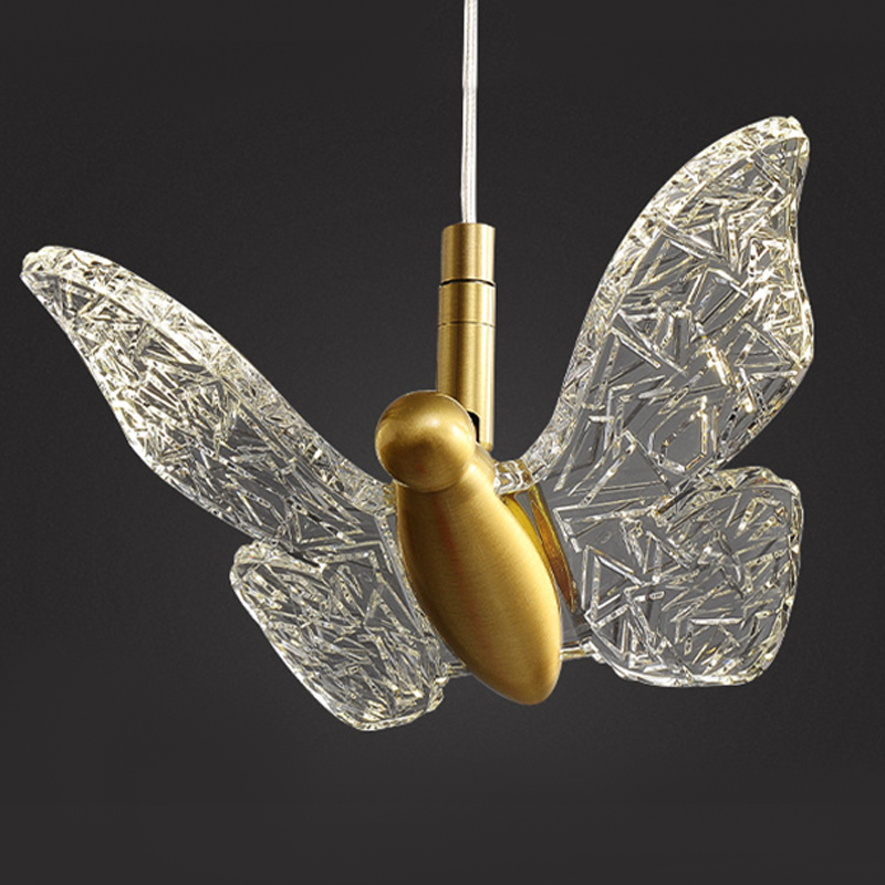 Butterfly Pendant Lamp H Прозрачный Латунь Butterfly Pendant Lamp H Прозрачный Латунь в Костроме | Loft Concept