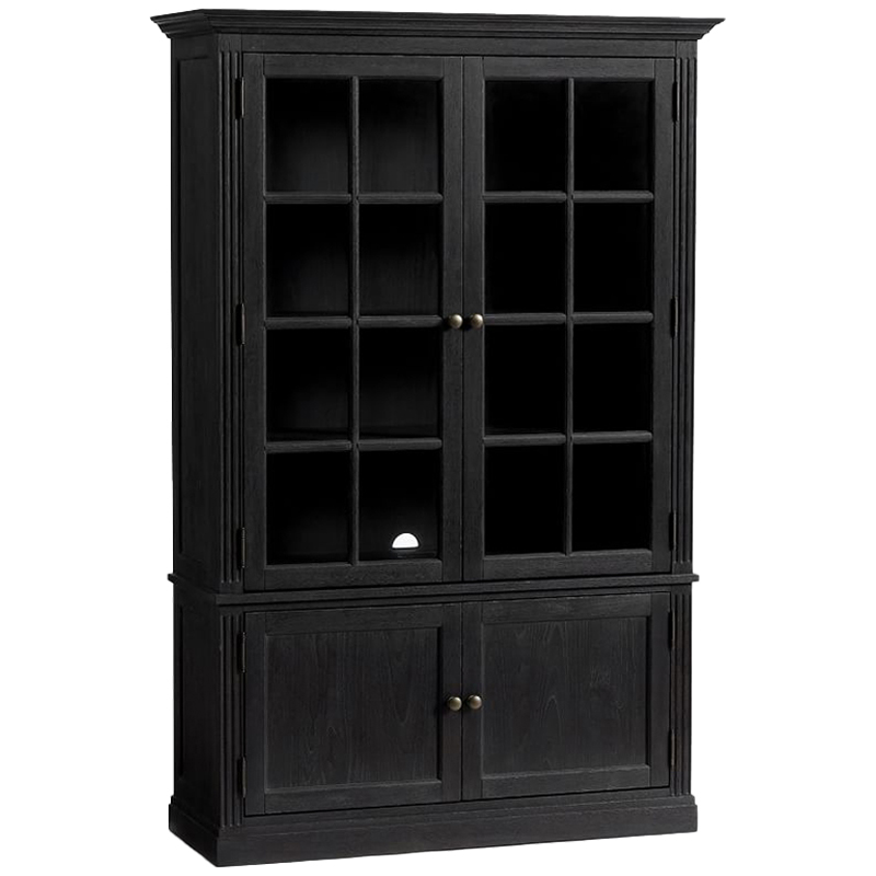 Шкаф Benjamin Glass Door Бежево-серый Белый Черный Коричневый Шкаф Benjamin Glass Door Бежево-серый Белый Черный Коричневый в Костроме | Loft Concept