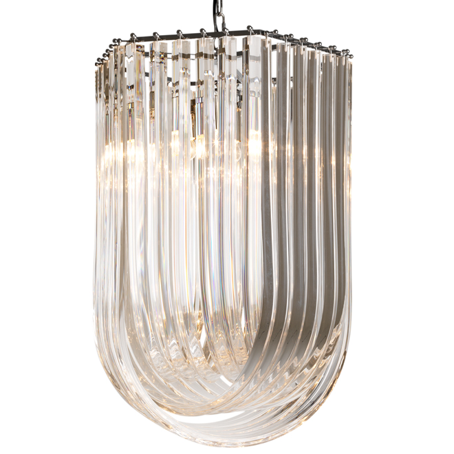 Люстра Chandelier Caserta Прозрачный (Transparent) Никель Люстра Chandelier Caserta Прозрачный (Transparent) Никель в Костроме | Loft Concept