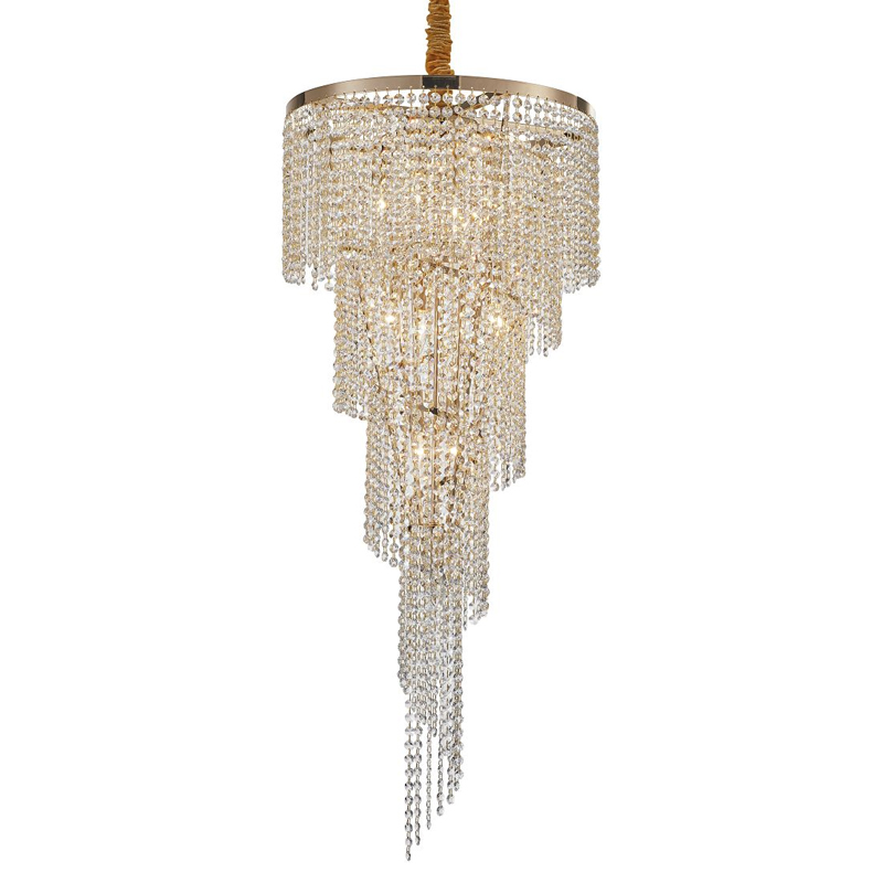 Хрустальная люстра Crystal Art Bronze D45 см Бронзовый Прозрачный в Костроме | Loft Concept 