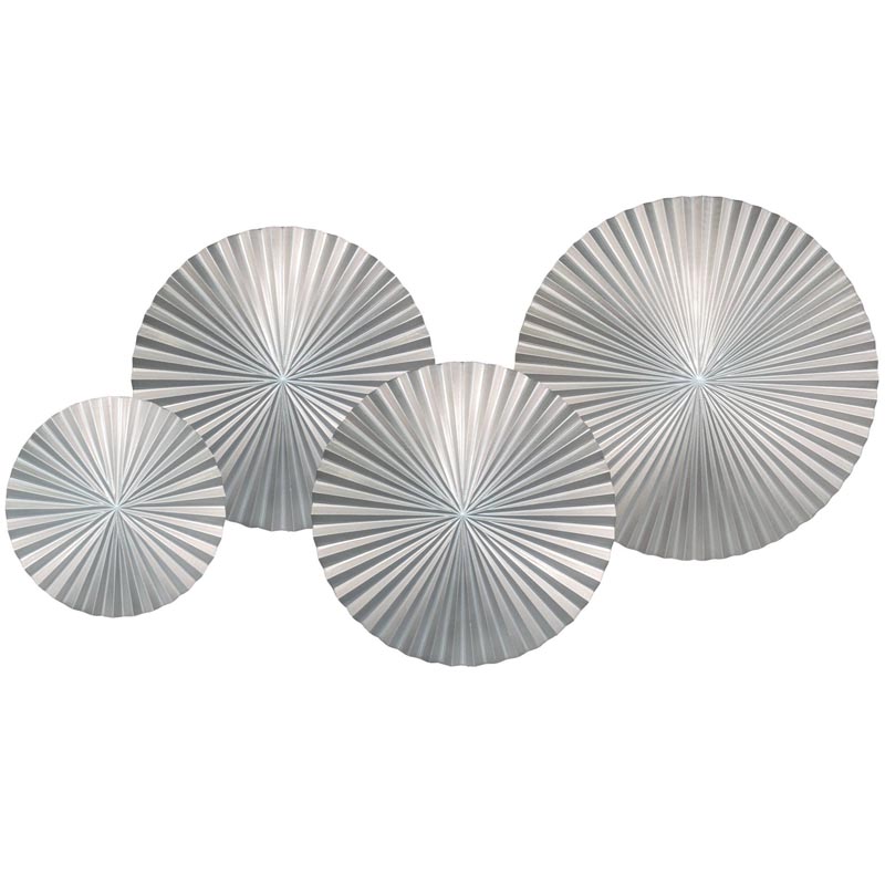 Арт-объект Apollo Silver Wall Plaque Disc 4 Серебряный Арт-объект Apollo Silver Wall Plaque Disc 4 Серебряный в Костроме | Loft Concept