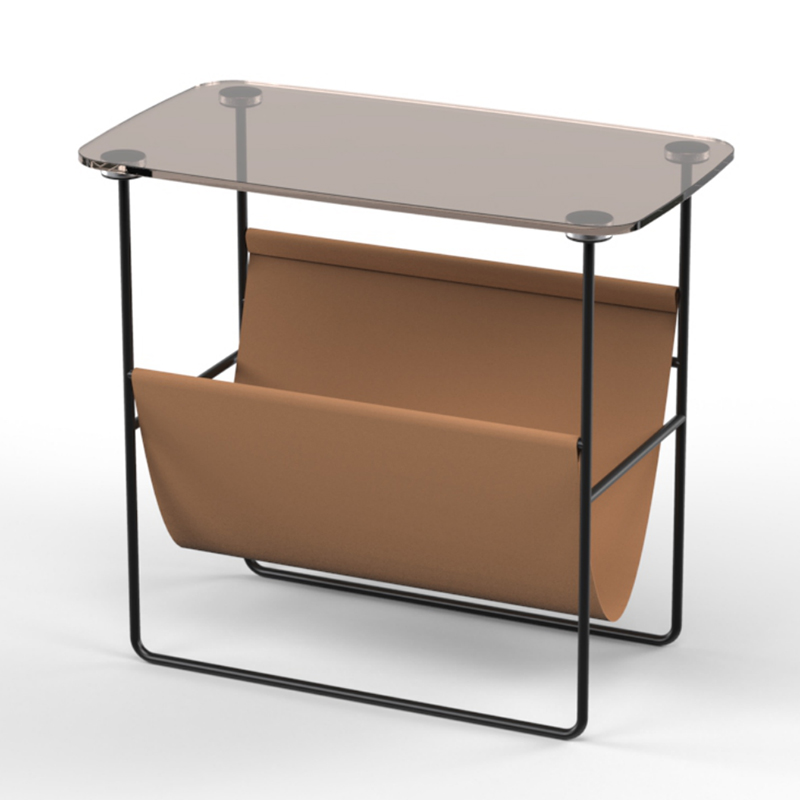 Стол Convenience Table Черный Прозрачный черный Терракотовый Стол Convenience Table Черный Прозрачный черный Терракотовый в Костроме | Loft Concept