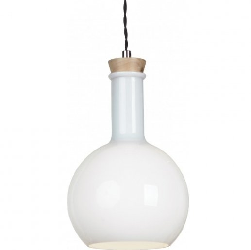 Подвесной светильник Glass Bottle Light 3 Белый Подвесной светильник Glass Bottle Light 3 Белый в Костроме | Loft Concept