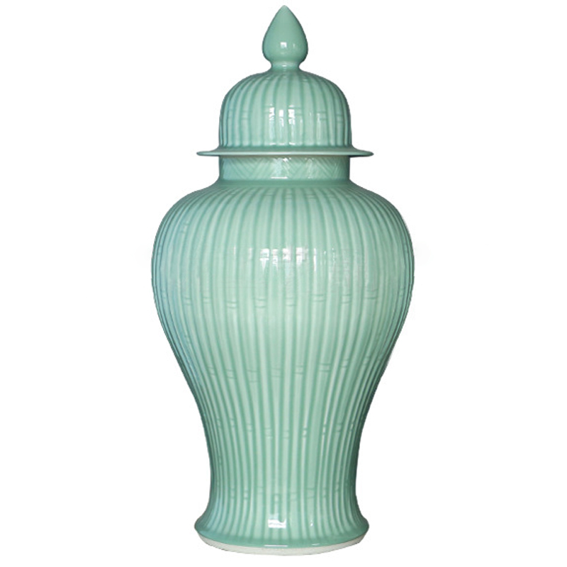 Ваза с крышкой Fresh Mint Vase Бирюзовый в Костроме | Loft Concept 