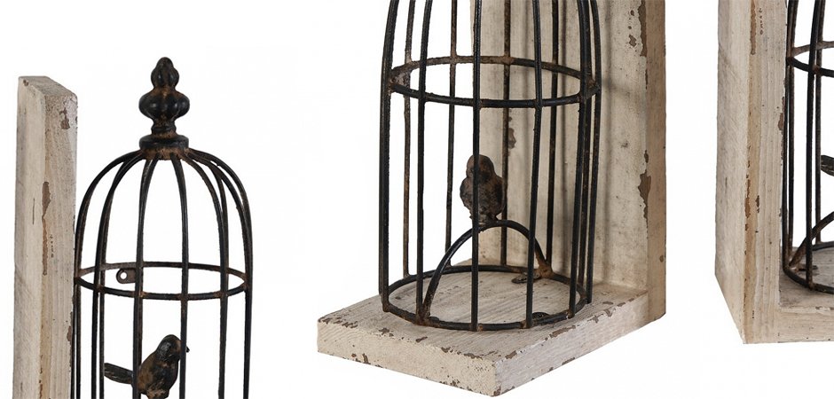 Держатель для книг Birds In Cage Держатель для книг Birds In Cage - Loft-Concept в Костроме