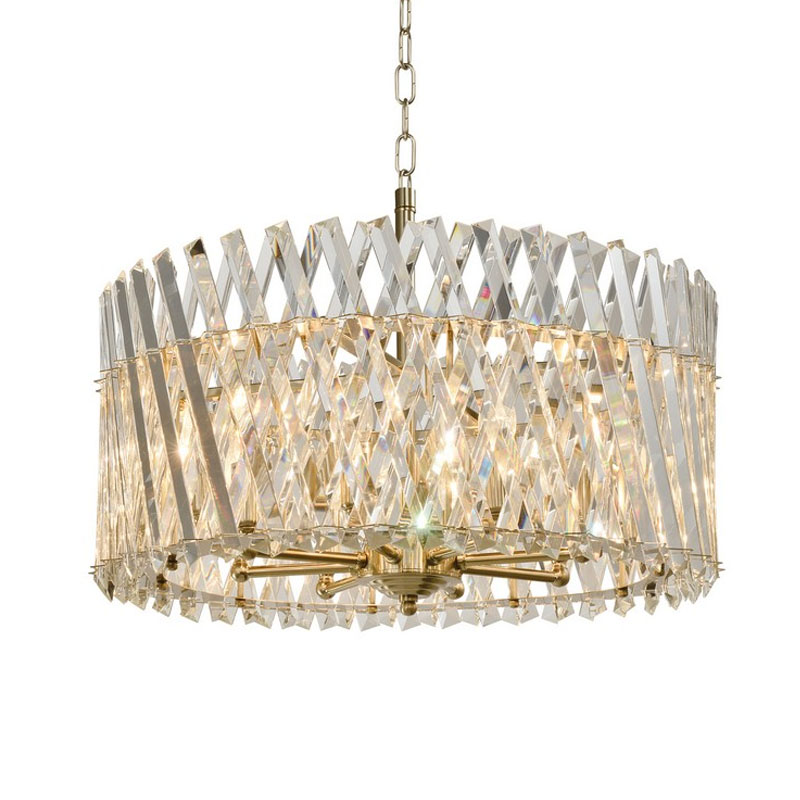Люстра Durable Crystal Gold с Хрусталем Золотой Люстра Durable Crystal Gold с Хрусталем Золотой в Костроме | Loft Concept