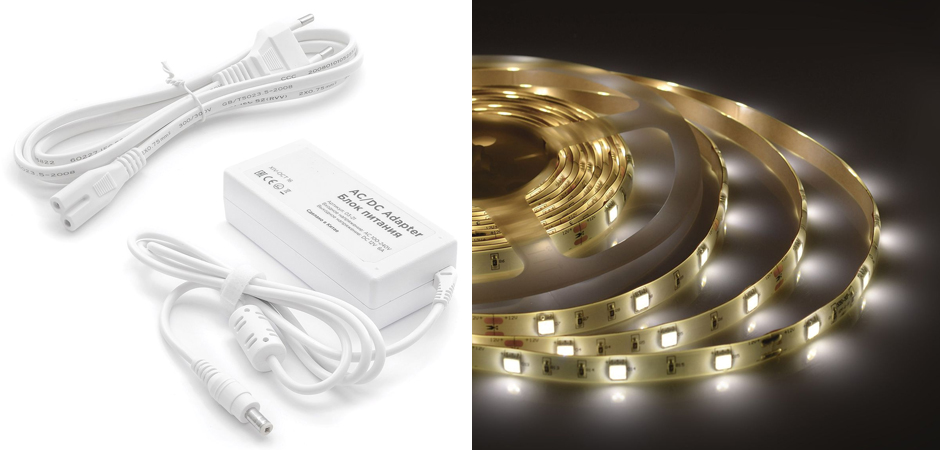 Комплект светодиодной ленты 7,2W/m 30LED/m 5050SMD 5M Комплект светодиодной ленты 7,2W/m 30LED/m 5050SMD 5M - Loft-Concept в Костроме