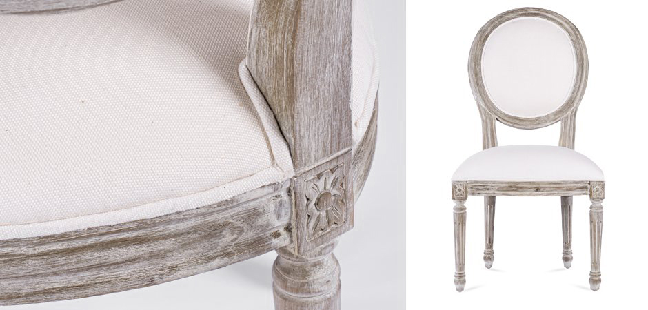 Стул REGENCY MEDALLION CHAIR Avory Linen Стул REGENCY MEDALLION CHAIR Avory Linen - Loft-Concept в Костроме