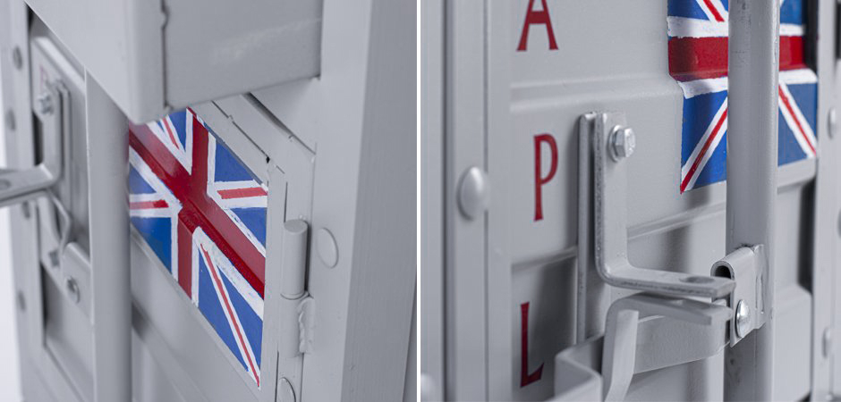 Тумба Union Jack с ящиком и дверью - фото №1
