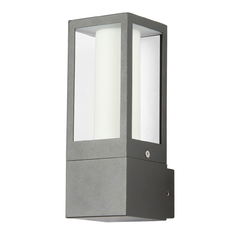 Уличный настенный светильник Leyton Street Lamp Черный Белый Прозрачное Стекло Уличный настенный светильник Leyton Street Lamp Черный Белый Прозрачное Стекло в Костроме | Loft Concept