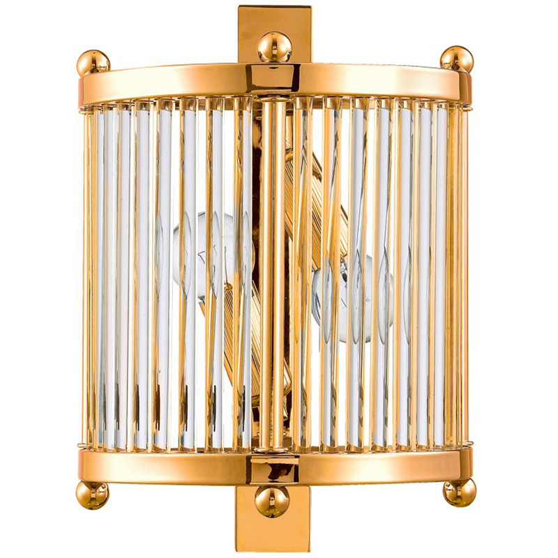 Бра Gorden Gold Sconce Золотой Прозрачное Стекло Бра Gorden Gold Sconce Золотой Прозрачное Стекло в Костроме | Loft Concept