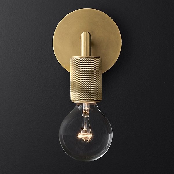Бра RH Utilitaire Single Sconce Brass Латунь Бра RH Utilitaire Single Sconce Brass Латунь в Костроме | Loft Concept