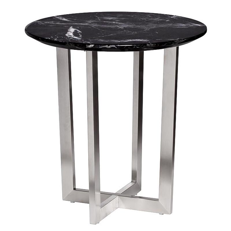 Приставной стол Adamson Side Table Серебряный Приставной стол Adamson Side Table Серебряный в Костроме | Loft Concept