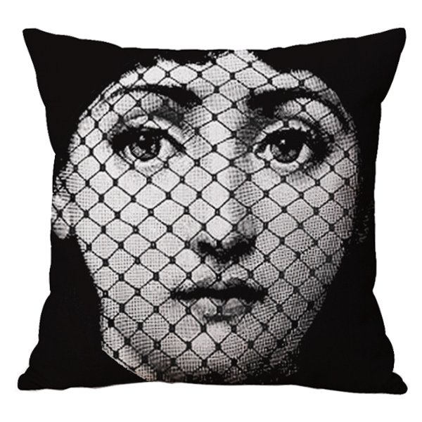 Декоративная подушка Fornasetti 078 Черно-белый Декоративная подушка Fornasetti 078 Черно-белый в Костроме | Loft Concept
