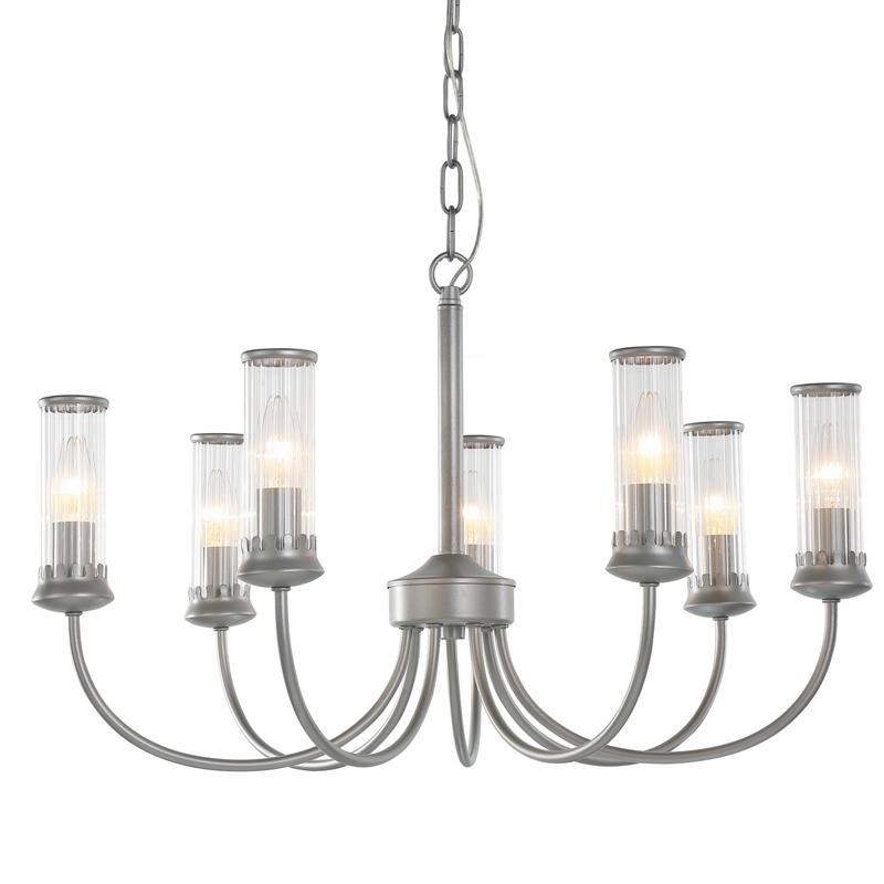 Люстра Morgane Chandelier silver 66 Серебряный Прозрачный Люстра Morgane Chandelier silver 66 Серебряный Прозрачный в Костроме | Loft Concept
