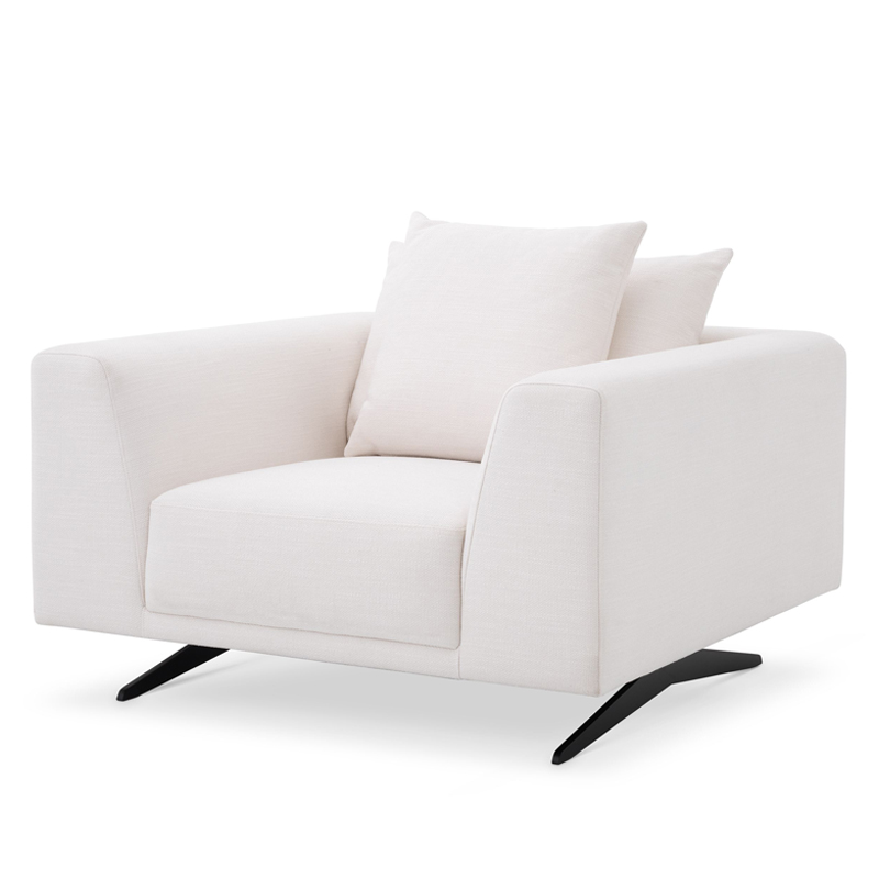 Кресло Eichholtz Chair Endless white Белый Темная бронза Кресло Eichholtz Chair Endless white Белый Темная бронза в Костроме | Loft Concept