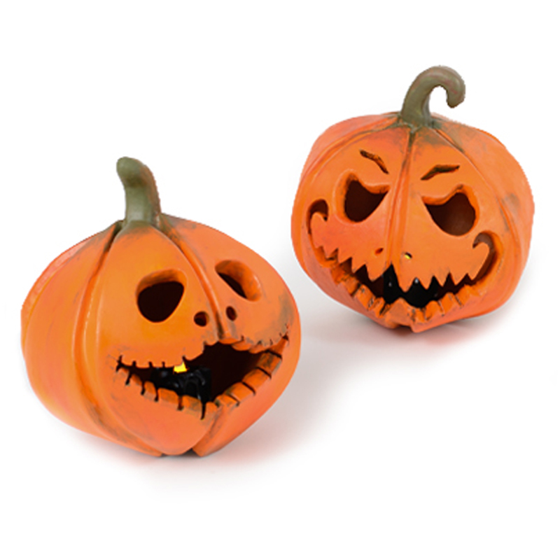 Аксессуар для Хэллоуина Two Pumpkins set 1 Оранжевый Зеленый Аксессуар для Хэллоуина Two Pumpkins set 1 Оранжевый Зеленый в Костроме | Loft Concept