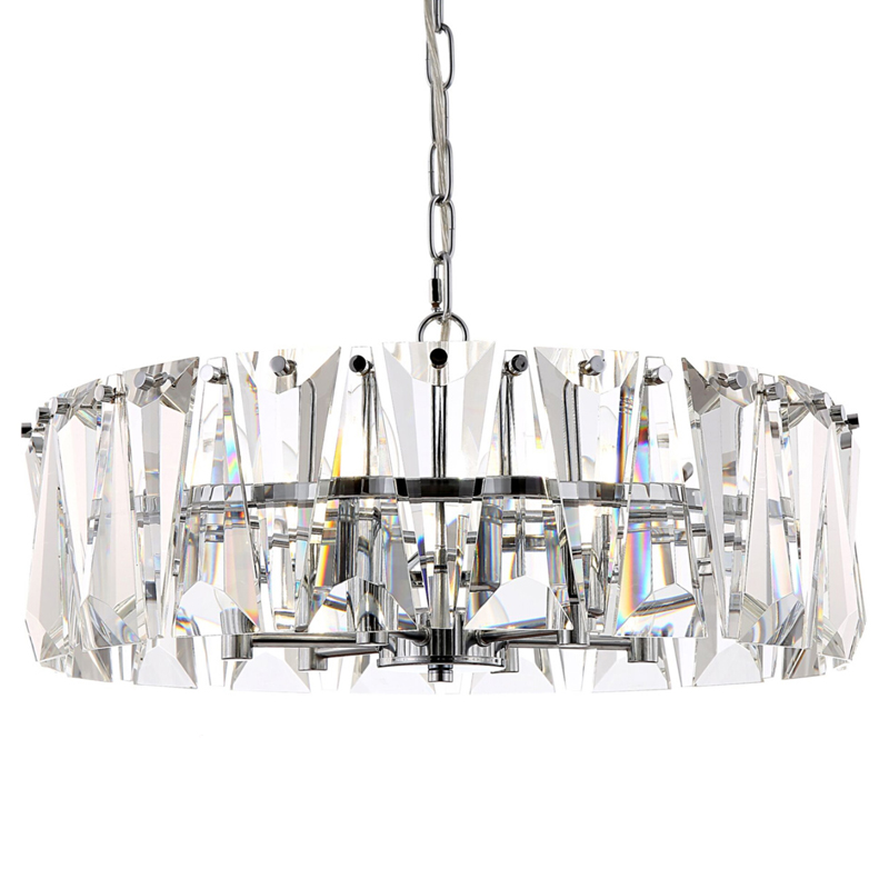 Люстра Ruby Crystal Chandelier Chrome 53 Хром Прозрачное Стекло Люстра Ruby Crystal Chandelier Chrome 53 Хром Прозрачное Стекло в Костроме | Loft Concept