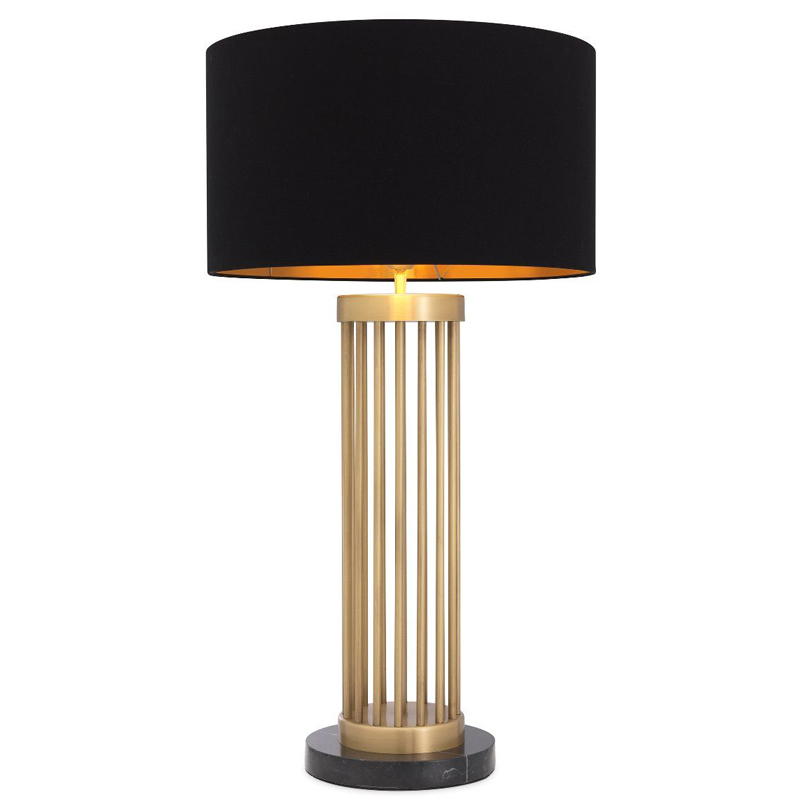 Настольная лампа Eichholtz Table Lamp Condo Черный Латунь Античная полированная Черный Мрамор Nero Настольная лампа Eichholtz Table Lamp Condo Черный Латунь Античная полированная Черный Мрамор Nero в Костроме | Loft Concept
