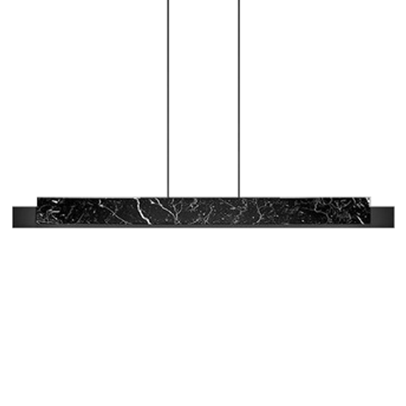 Люстра Leonce Marble Linear Chandelier Черный Черный Мрамор Nero Люстра Leonce Marble Linear Chandelier Черный Черный Мрамор Nero в Костроме | Loft Concept