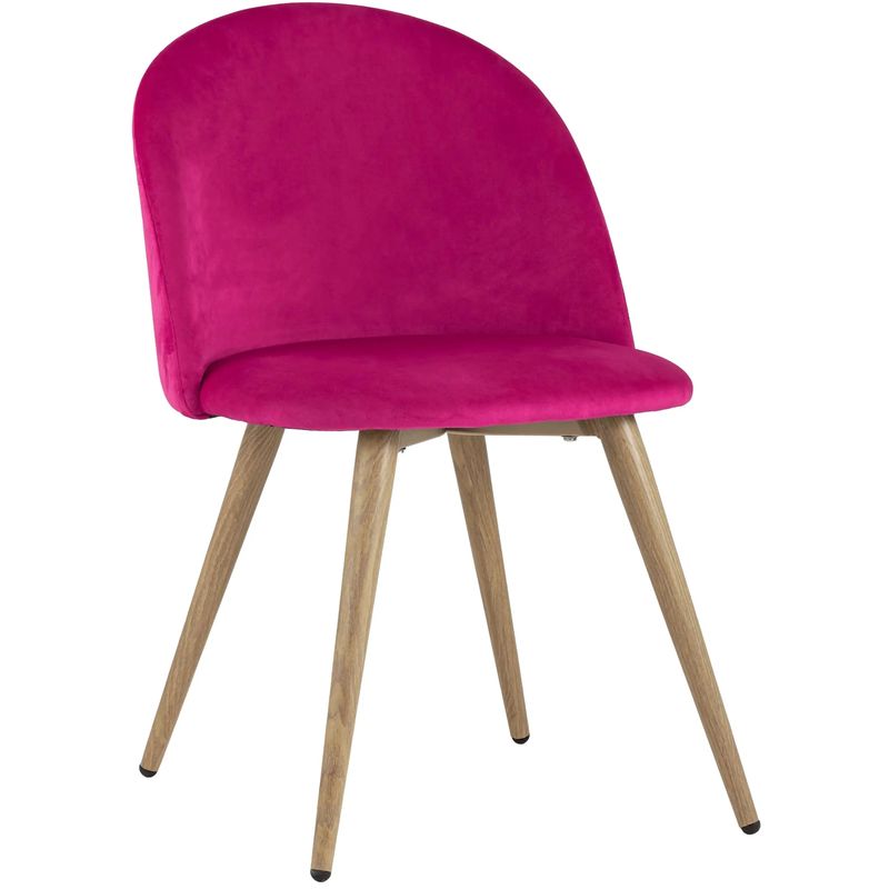 Стул Miruna Chair II Велюр Фуксия Фуксия Древесина Стул Miruna Chair II Велюр Фуксия Фуксия Древесина в Костроме | Loft Concept