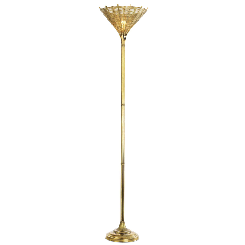 Торшер Eichholtz Floor Lamp Kon Tiki Винтажная латунь Торшер Eichholtz Floor Lamp Kon Tiki Винтажная латунь в Костроме | Loft Concept
