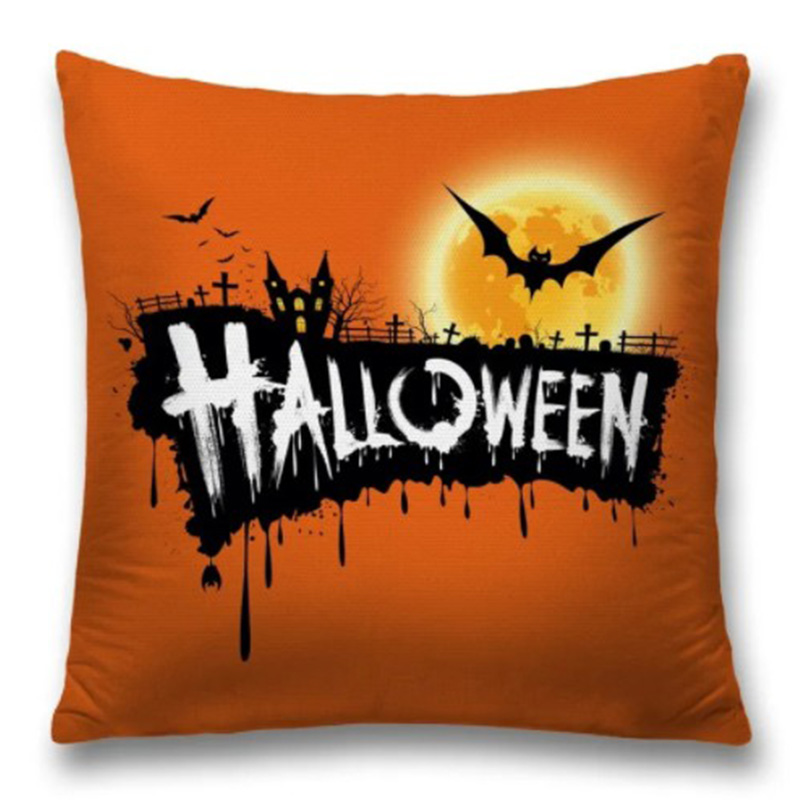 Подушка Halloween Оранжевый Черный Подушка Halloween Оранжевый Черный в Костроме | Loft Concept
