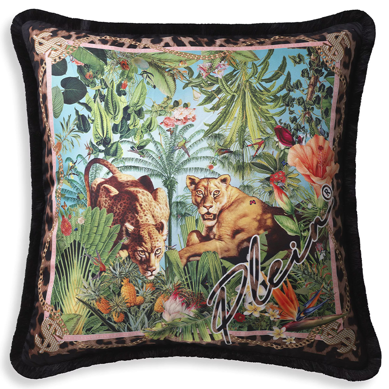 Подушка Philipp Plein Cushion Silk Exotic 70 x 70 Мульти Подушка Philipp Plein Cushion Silk Exotic 70 x 70 Мульти в Костроме | Loft Concept