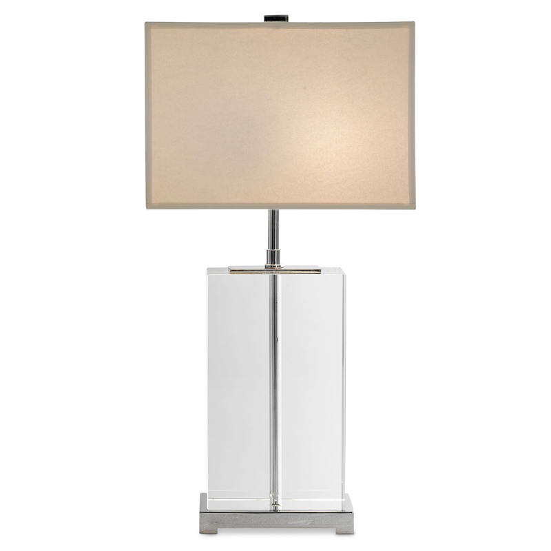 Настольная лампа Eichholtz Table Lamp Bridgefield Прозрачный Белый Настольная лампа Eichholtz Table Lamp Bridgefield Прозрачный Белый в Костроме | Loft Concept