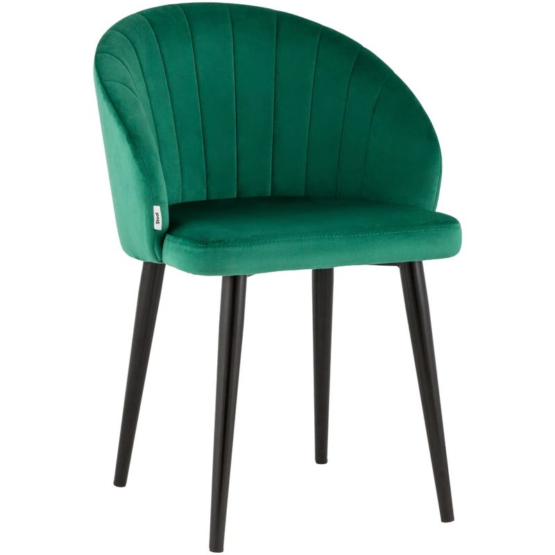 Стул Balsari Chair Изумрудно-Зеленый Велюр Изумрудный Черный Стул Balsari Chair Изумрудно-Зеленый Велюр Изумрудный Черный в Костроме | Loft Concept