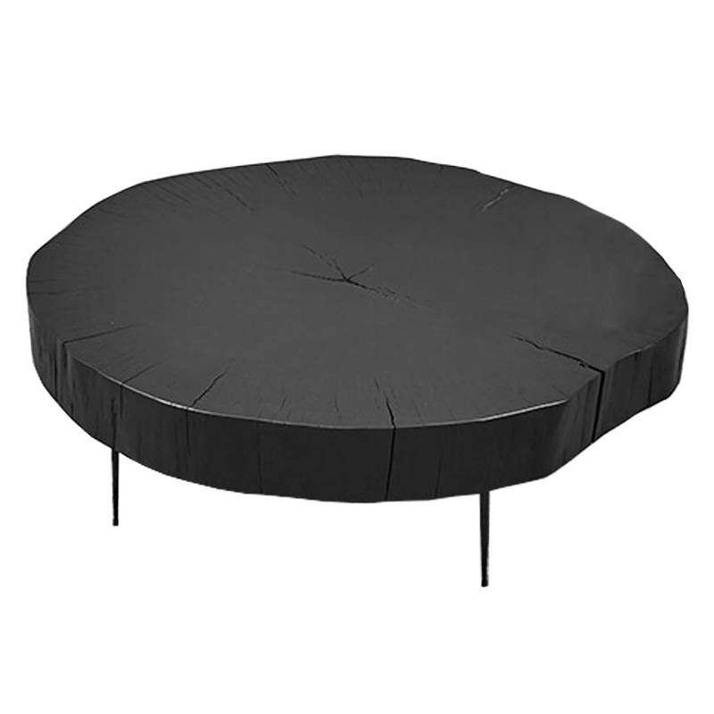 Кофейный стол Saw Cut Black Wood Coffee Table Черный Кофейный стол Saw Cut Black Wood Coffee Table Черный в Костроме | Loft Concept