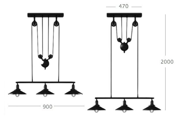 Люстра Loft Cone Pendant Balance Line 3 Люстра Loft Cone Pendant Balance Line 3 в Костроме
