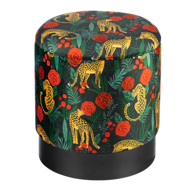 Пуф Bright PUF Print Черный Мульти Пуф Bright PUF Print Черный Мульти в Костроме | Loft Concept