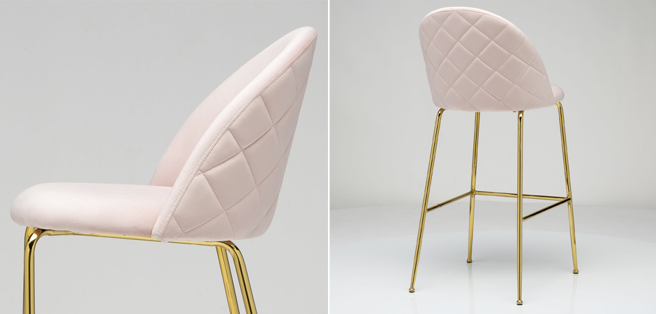 Барный стул Vendramin Bar Stool pink Барный стул Vendramin Bar Stool pink - Loft-Concept в Костроме
