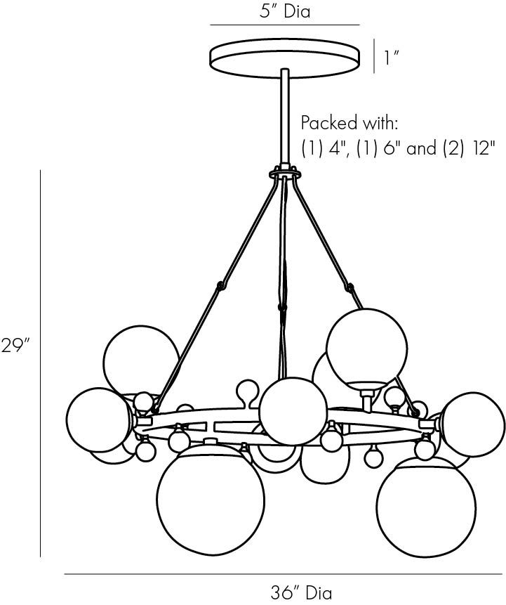 Люстра Arteriors TROON ROUND CHANDELIER Люстра Arteriors TROON ROUND CHANDELIER в Костроме