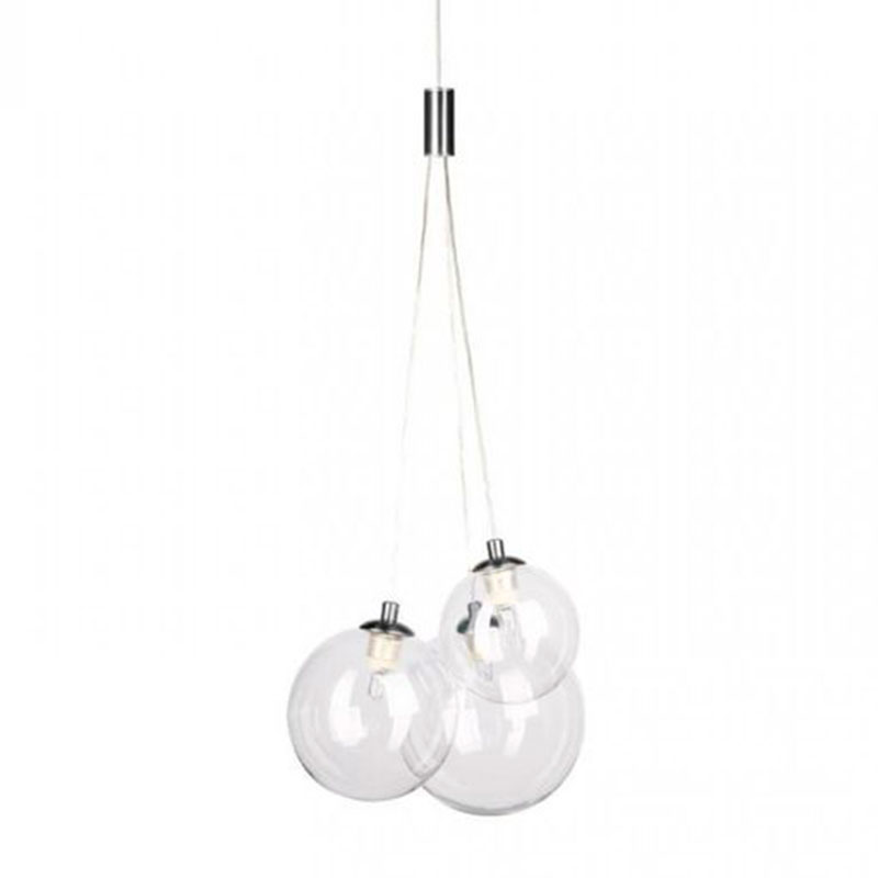 Люстра Multi Ball White Серебряный Прозрачное Стекло Люстра Multi Ball White Серебряный Прозрачное Стекло в Костроме | Loft Concept
