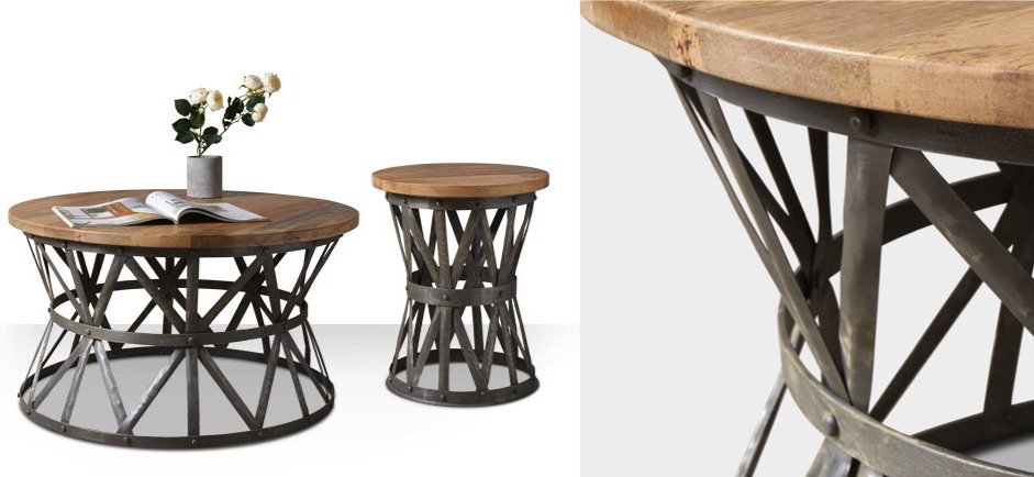 Журнальный стол Industrial Rust Barrel 40 Table Журнальный стол Industrial Rust Barrel 40 Table - Loft-Concept в Костроме