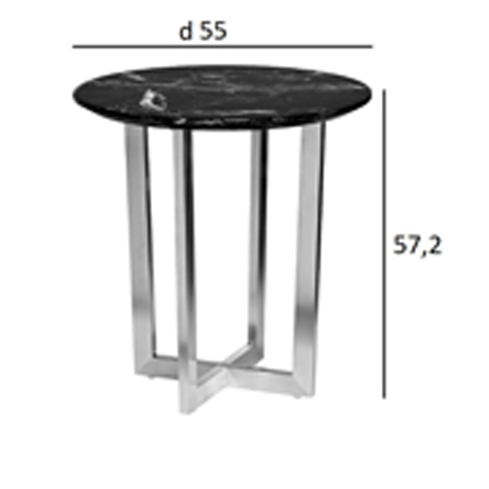 Столик журнальный круглый с белый столешницей Marsali Coffee Table Столик журнальный круглый с белый столешницей Marsali Coffee Table в Костроме