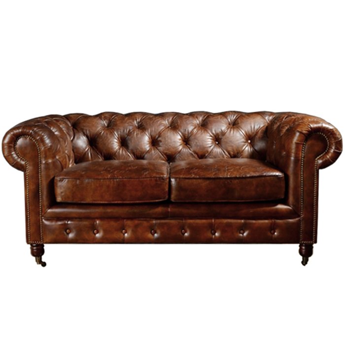 Диван Chesterfield Rebel Sofa Leather Brown 170 Коричневый Диван Chesterfield Rebel Sofa Leather Brown 170 Коричневый в Костроме | Loft Concept