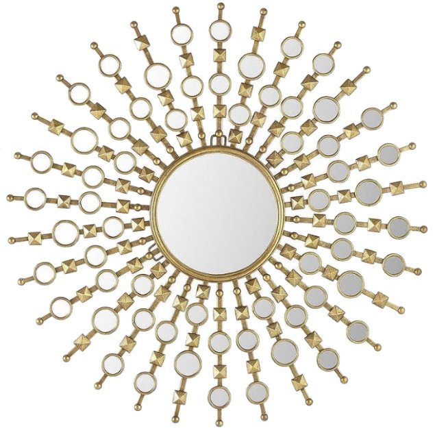 Зеркало Art Deco Sun Золотой Зеркало Art Deco Sun Золотой в Костроме | Loft Concept