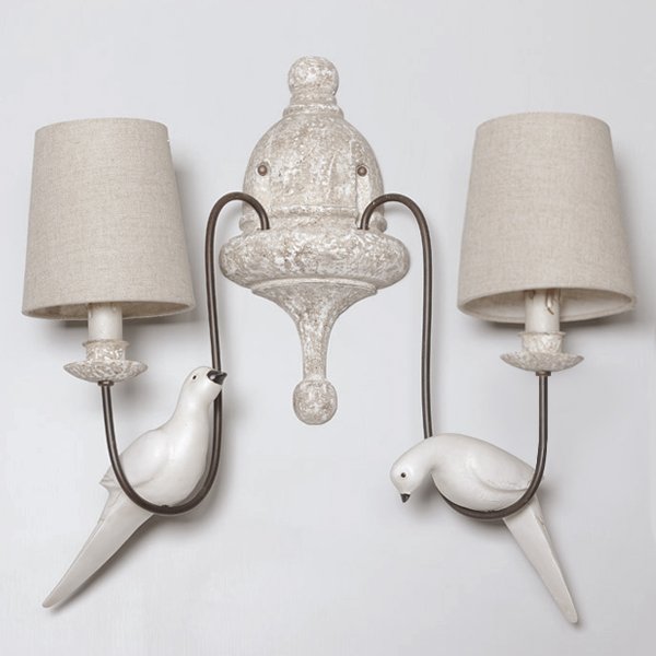 Бра Norman Bird Wall Lamp double ivory ( слоновая кость ) Бра Norman Bird Wall Lamp double ivory ( слоновая кость ) в Костроме | Loft Concept