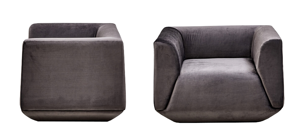 Armchair Cube Gray Lilac Большое Кресло Куб Armchair Cube Gray Lilac Большое Кресло Куб - Loft-Concept в Костроме