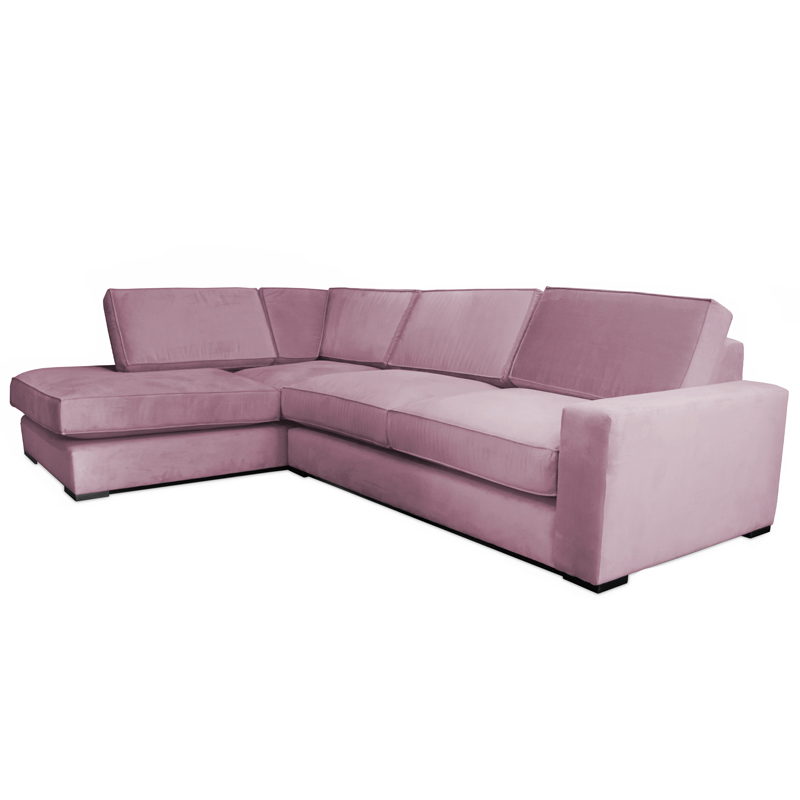 Диван угловой Lombardi Sofa вялая роза Дымчатая Роза Диван угловой Lombardi Sofa вялая роза Дымчатая Роза в Костроме | Loft Concept