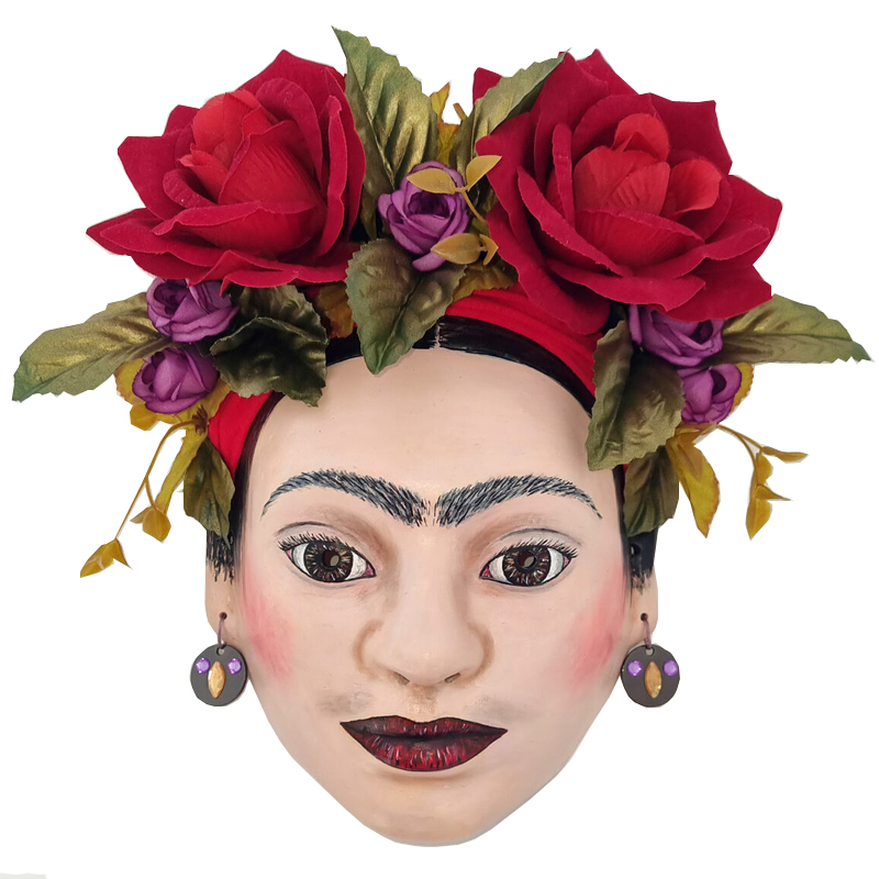 Дизайнерская Маска Frida Kahlo  Красный в Костроме | Loft Concept 