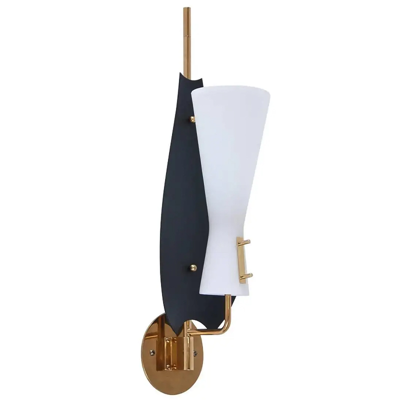 Бра Modern Leaf Sconces Черный Белый Латунь Бра Modern Leaf Sconces Черный Белый Латунь в Костроме | Loft Concept