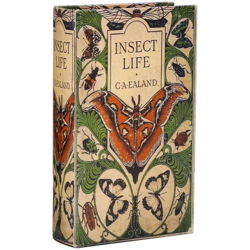 Шкатулка-книга с сейфом Insect Life Book Box Зеленый Бежевый Мульти Шкатулка-книга с сейфом Insect Life Book Box Зеленый Бежевый Мульти в Костроме | Loft Concept