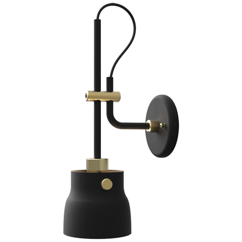 Бра RAM PLASENCIA Wall Lamp Черный Латунь Бра RAM PLASENCIA Wall Lamp Черный Латунь в Костроме | Loft Concept