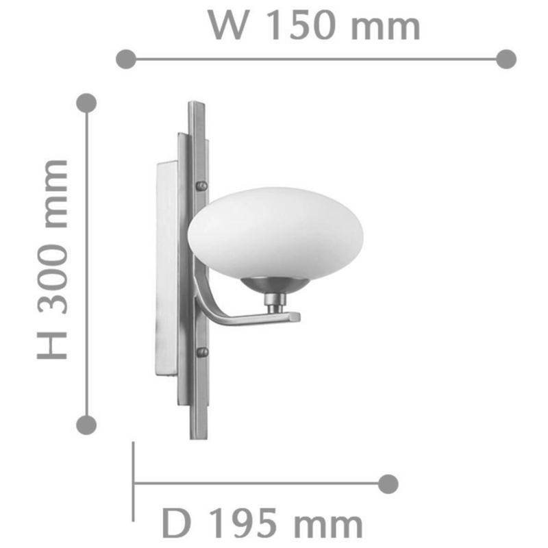 Oval Balls Mushrooms Wall Lamp Silver Oval Balls Mushrooms Wall Lamp Silver в Костроме